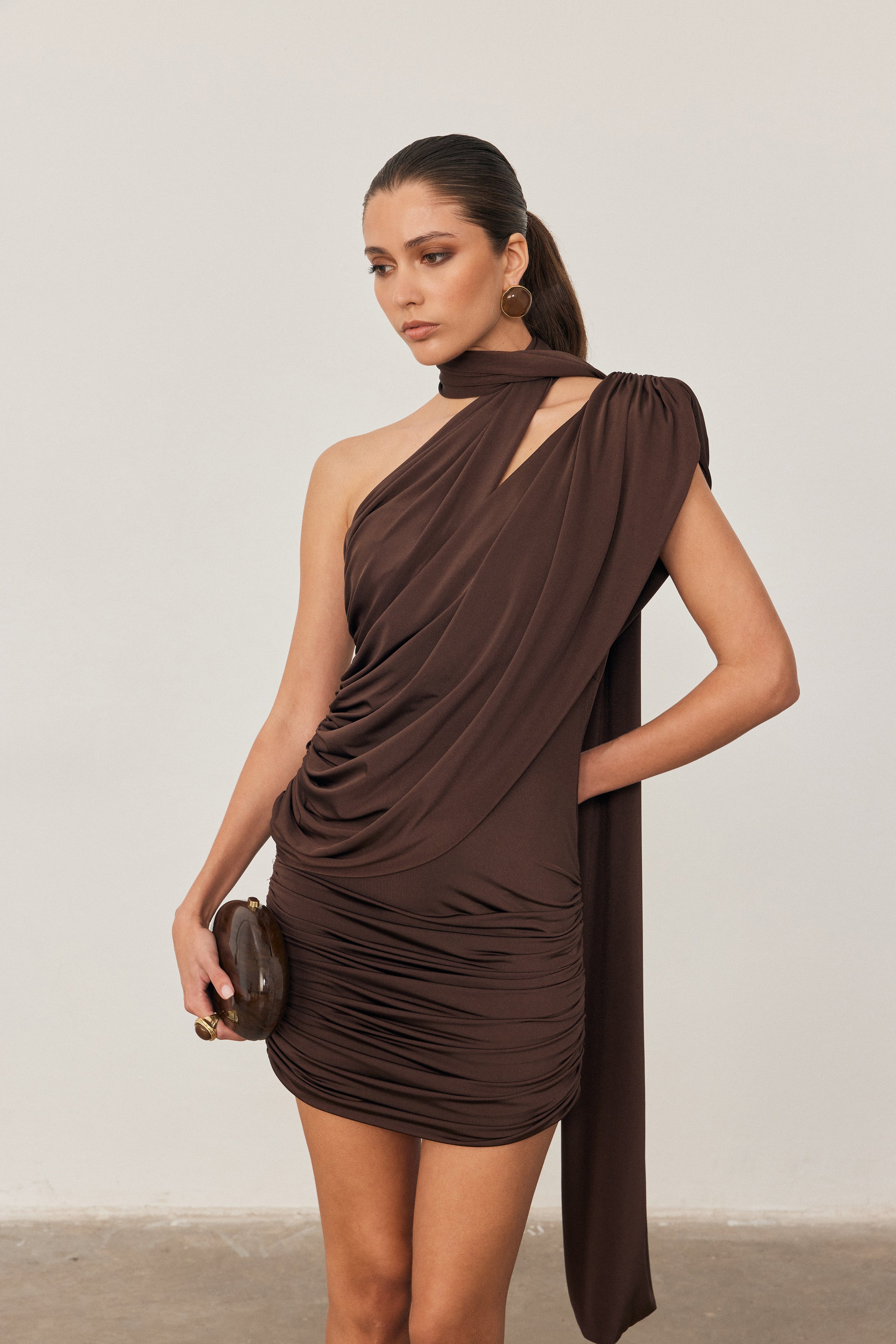 Valerie Dress - Brown